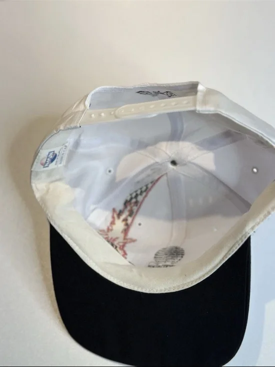 AT&T Business White & Black Racing Patch Cap - Picture 2 of 5